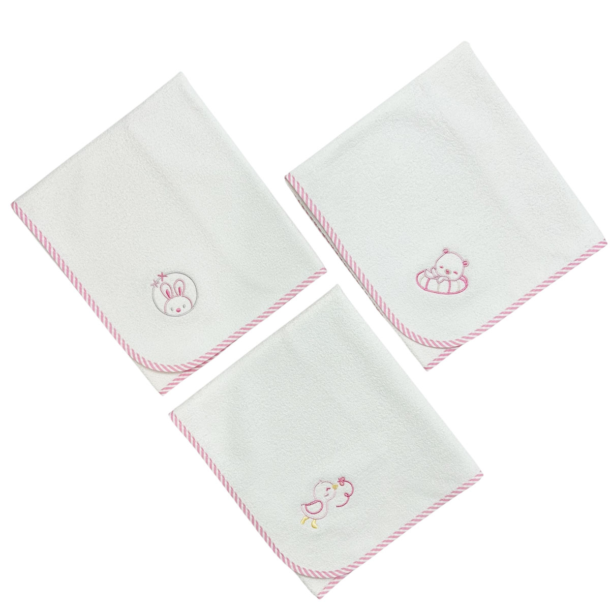 720-ROZ-RIGE Σελτές 60x90, ροζ ριγέ - Image 1