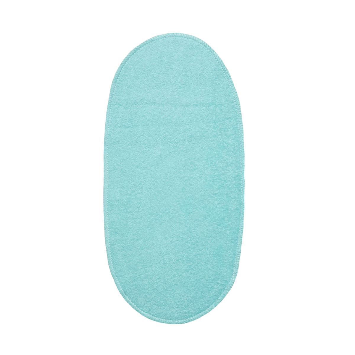 Λαβέτα φροτέ διπλής όψης οβάλ (17x34), βεραμάν με κοπροράπτη