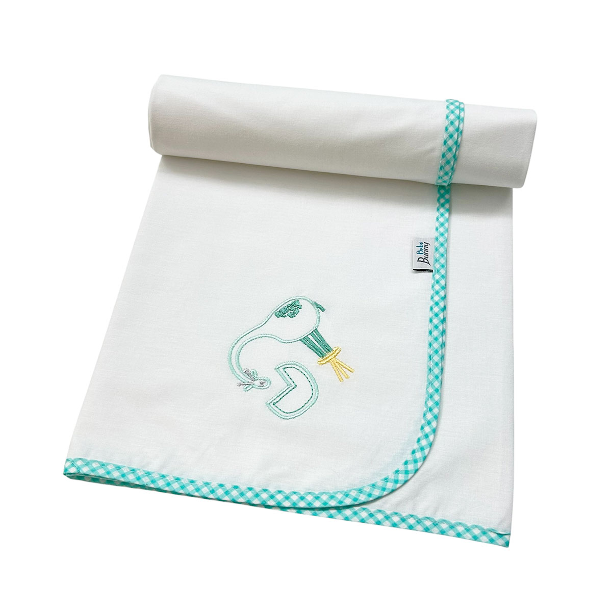 Πάνα χασέ (90x90), giraffe, μέντα