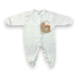 Βρεφικό φορμάκι jersey, σαλιγκάρι, εκρού - Image 2