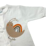 Βρεφικό φορμάκι jersey, σαλιγκάρι, εκρού