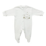 Βρεφικό φορμάκι interlock, αρκουδάκια, ζαχαρί