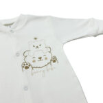 Βρεφικό φορμάκι interlock, αρκουδάκια, ζαχαρί - Image 2