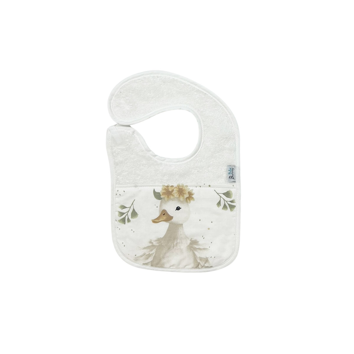 Σαλιάρα πετσετέ με ρέλι, πάπια