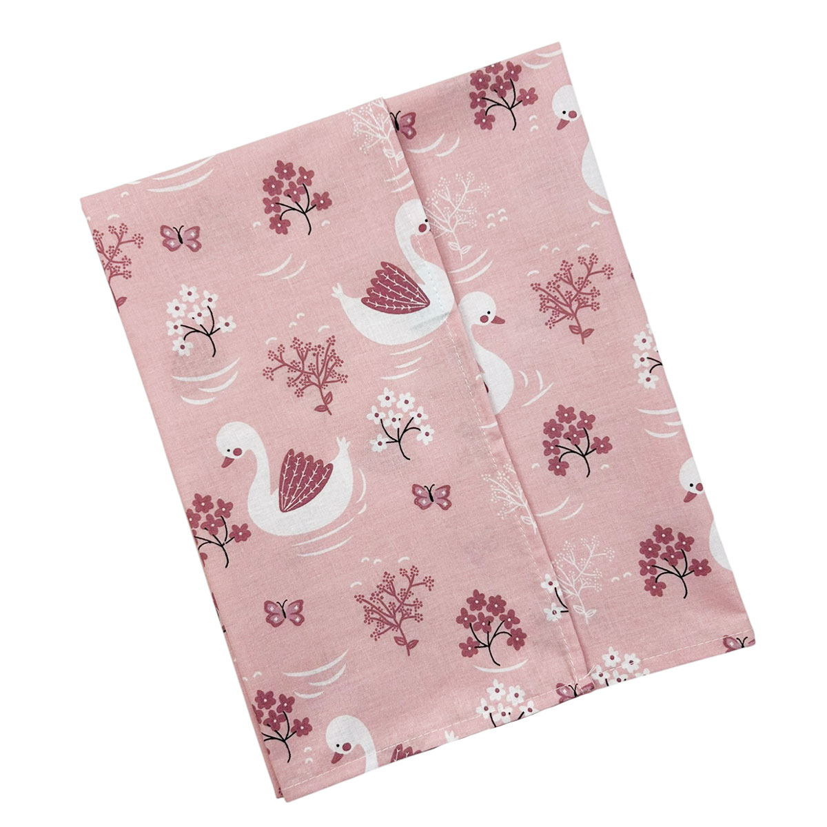 780-swan (1) Πάνα χασέ εμπριμέ (80x80), Swan - Image 1