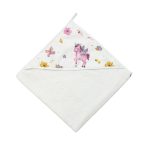 Βρεφική πετσέτα με κουκούλα (75 X 75) , μονόκερος