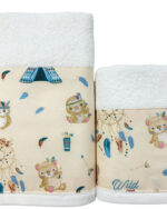 βρεφικη πετσετα σετ 2τμχ bunnybebe