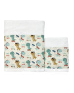 βρεφικη πετσετα σετ 2τμχ bunnybebe