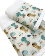 βρεφικη πετσετα σετ 2τμχ bunnybebe