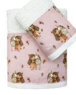 βρεφικη πετσετα σετ 2τμχ bunnybebe