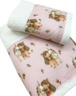 βρεφικη πετσετα σετ 2τμχ bunnybebe