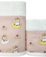 βρεφικη πετσετα σετ 2τμχ bunnybebe