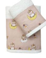 βρεφικη πετσετα σετ 2τμχ bunnybebe