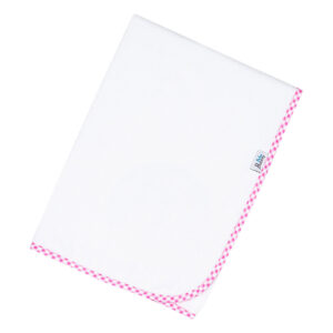 Πάνα φανέλας (90x90), ροζ καρό