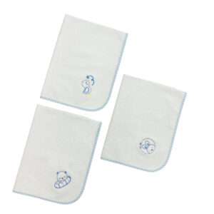 Σελτές 45x65, σιέλ ριγέ