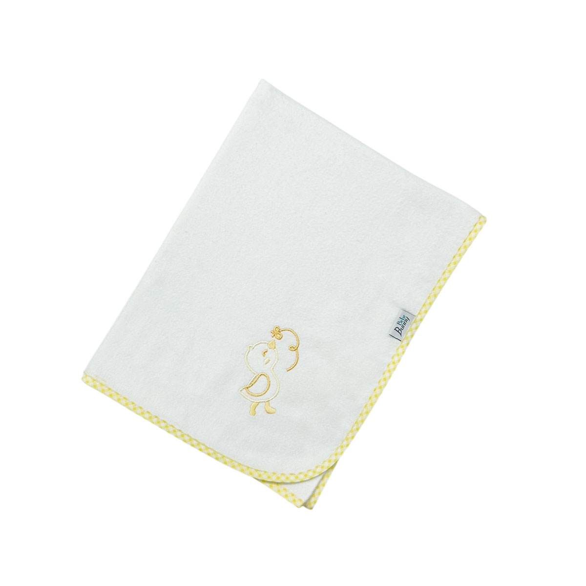 Πάνα φανέλας (90x90), Παπάκι, κίτρινο