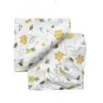 Σεντόνια κούνιας σετ 3τμχ με λάστιχο, Μέλισσες