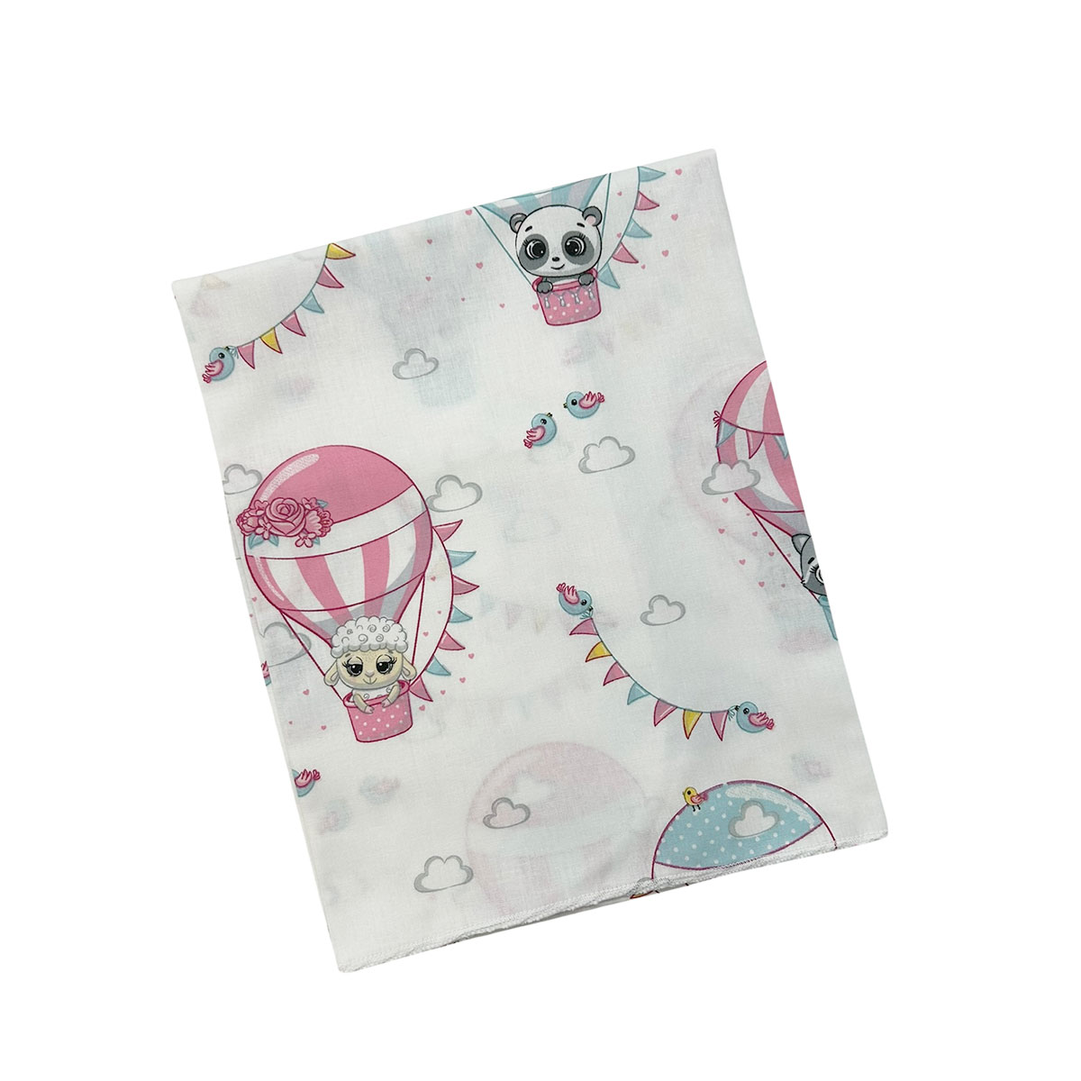 Πάνα χασέ εμπριμέ (80x80) με κοπτοράπτη, Αερόστατο