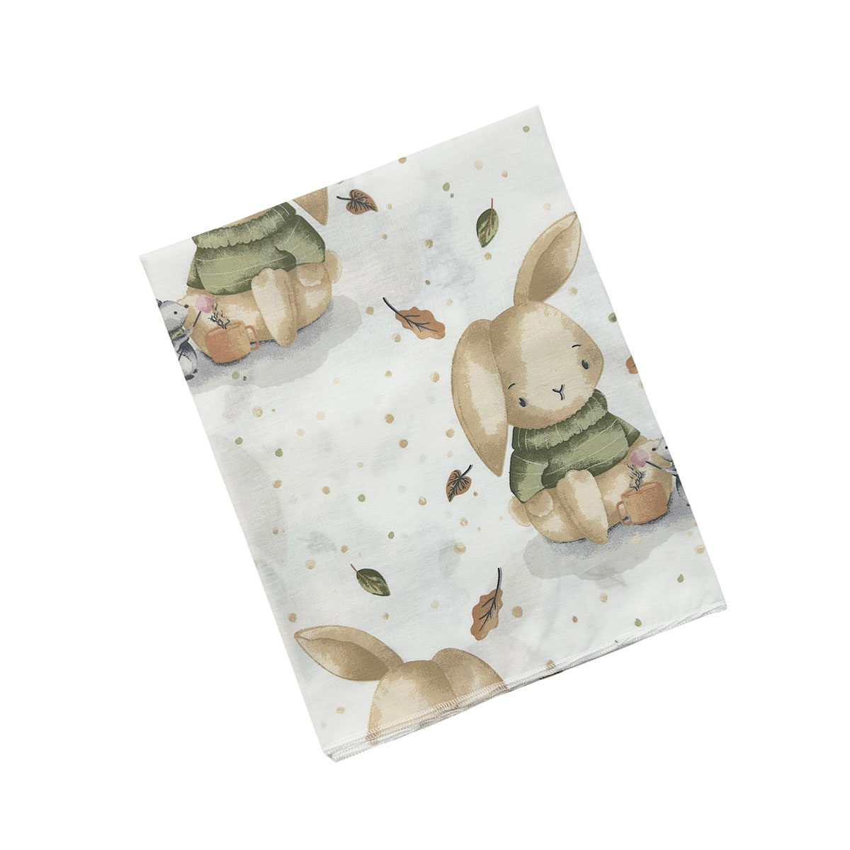 Πάνα χασέ εμπριμέ (80x80) με κοπτοράπτη, Λαγός