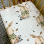 Σεντόνια κούνιας σετ 3τμχ με λάστιχο, Λαγός - Image 2