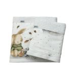 Πετσέτες Σετ (50x90, 70x140), 500gsm, Λαγός