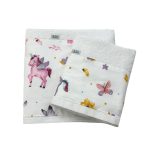 Πετσέτες Σετ (50x90, 70x140), 500gsm, Μονόκερος