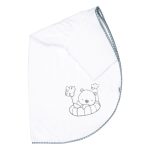 Μπουρνούζι κάπα με ρέλι, αρκουδάκι, γκρι