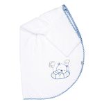 Μπουρνούζι κάπα με ρέλι, αρκουδάκι, σιέλ