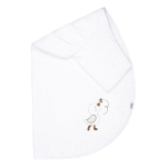 Μπουρνούζι κάπα με ρέλι, παπάκι, λευκό